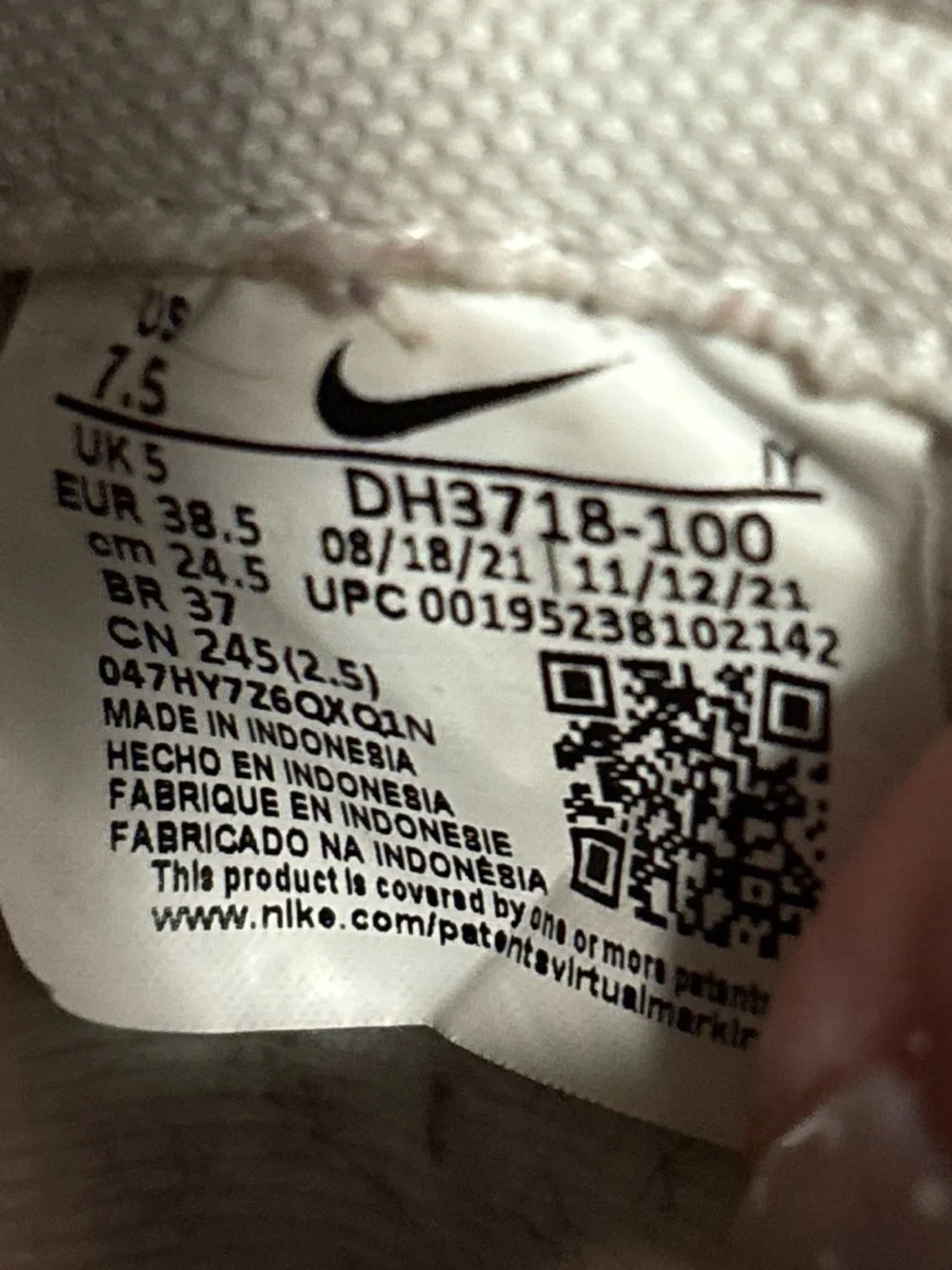 Nike Women’s Mid-Top Sneakers in Off-White/Cream